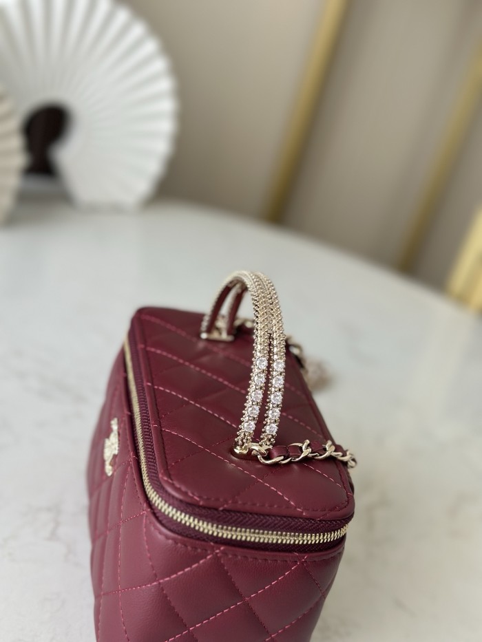 25B Vanity Case Mini Pearl Handle “17x10x8cm” -016 =A66068