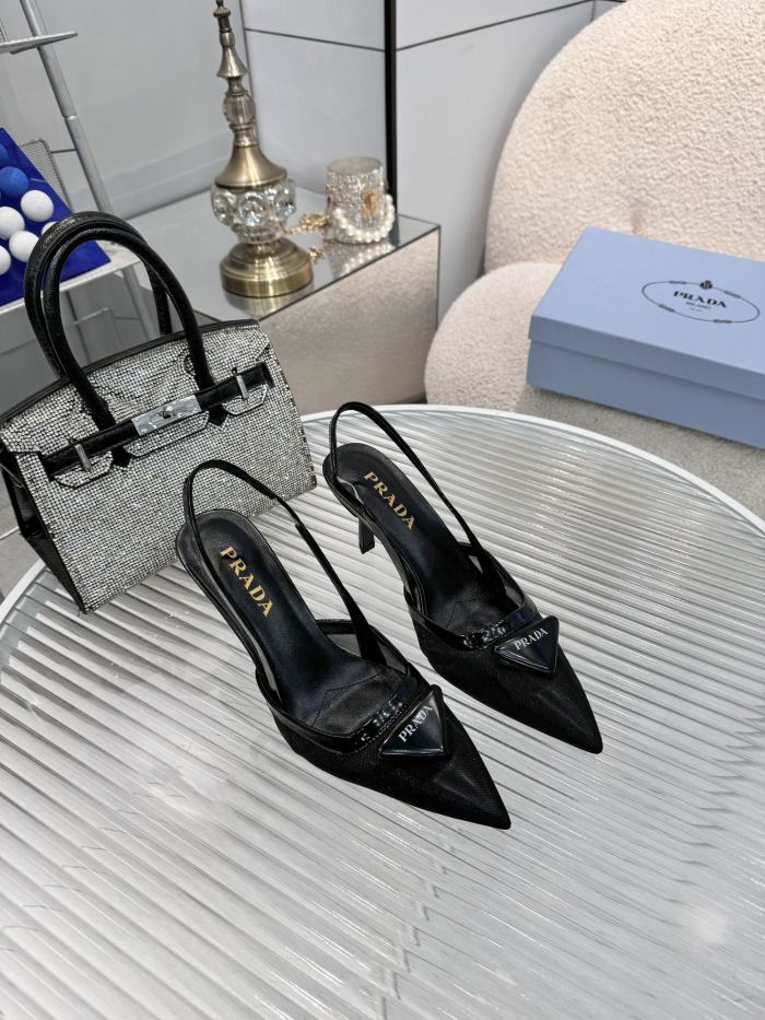 Mesh Fabric Slingback Pumps(Female)36-41=