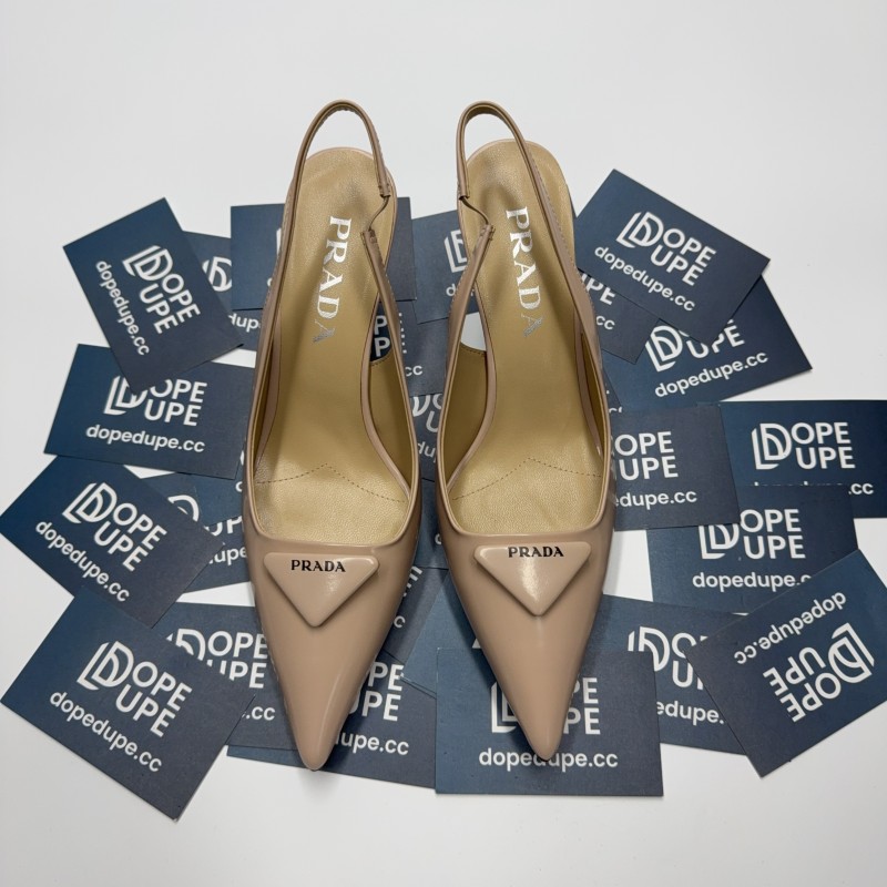 Triangle Logo Slingback Pumps(Female)36-41