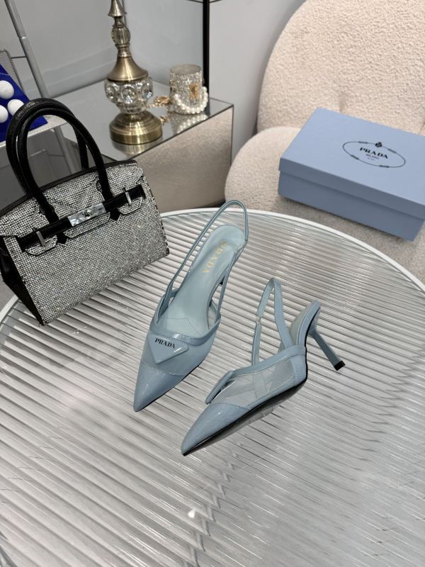 Mesh Fabric Slingback Pumps(Female)36-41=