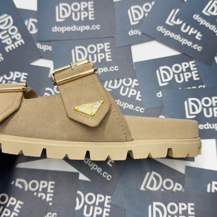 Monolith Suede Double Strap Slides with Buckles (Unisex)35-41