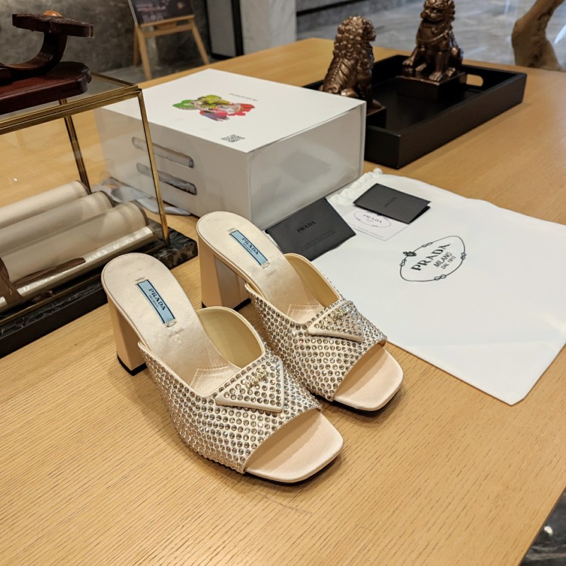 Crystal Silk Logo Mule (Female)36-41=