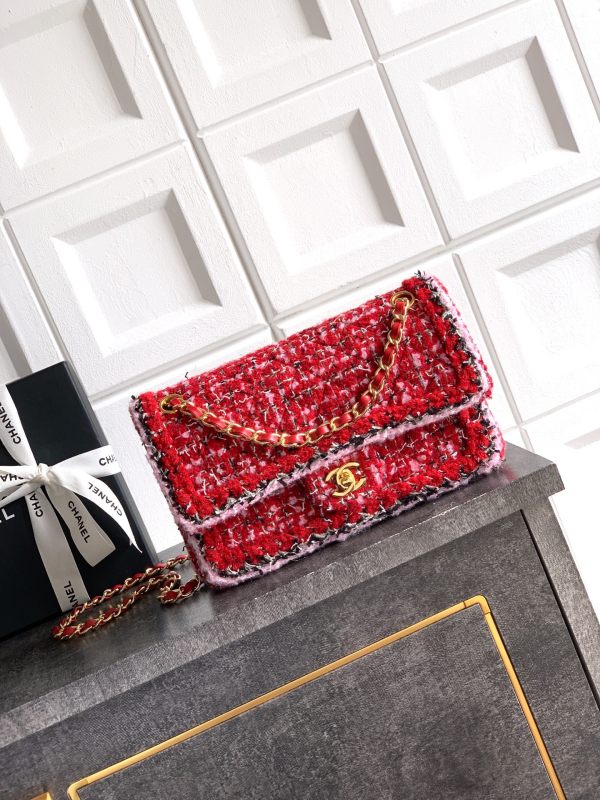 25K Classic Flap Large Tweed “25x15x7cm” -086 =AS1112