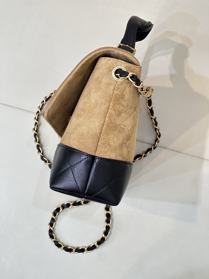 25A Postman Bag Medium Suede & Lambskin “29x18x8cm” -0511 =AS5637