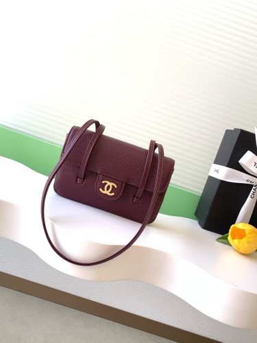 26P Preppy Coco Mini Grained Calfskin “11.5x17x5cm” -055 =AP5068