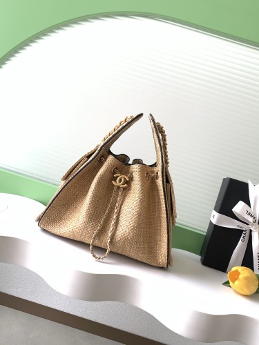 26P Hobo Hip Bag Large Raffia “30x26x14cm” -058 =AS5293
