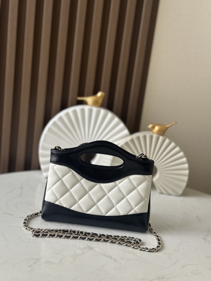 24S 31 Bag Mini Shopping Bag Lambskin “20x17.5x5cm” -085 =AS3656