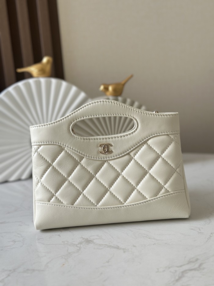 24S 31 Bag Mini Shopping Bag Lambskin “20x17.5x5cm” -085 =AS3656