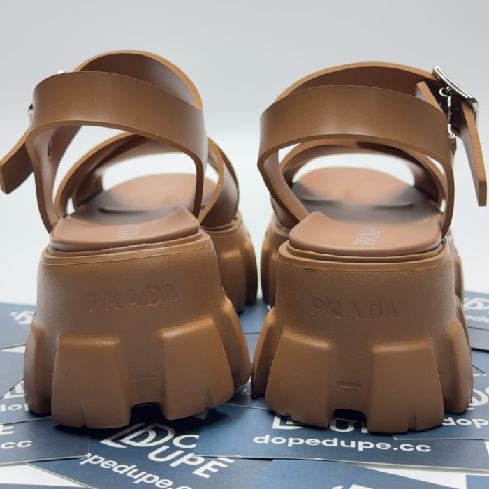 Monolith Rubber Crossover Strap Slingback Sandals (Female)36-41