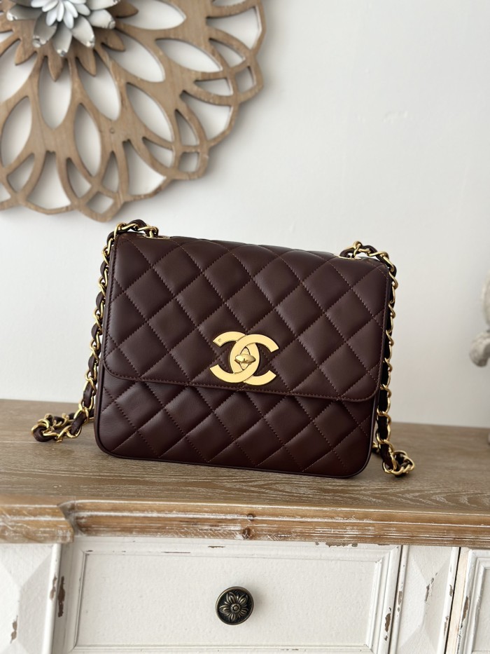 Vintage Classic Flap Medium Lambskin Big CC “25x20x9cm” -039 =A2218