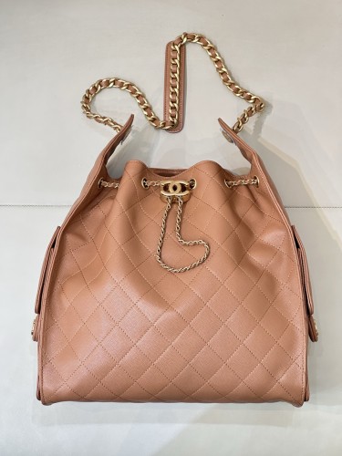 25C Multi-Pocket Hobo Bag Large Suede “40x29x14cm” -0531 =AS5311