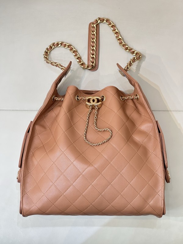 25C Multi-Pocket Hobo Bag Large Suede “40x29x14cm” -0531 =AS5311