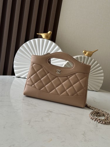 24S 31 Bag Mini Shopping Bag Lambskin “20x17.5x5cm” -085 =AS3656