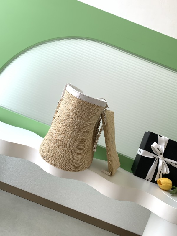 26C Shopping Tote Large Straw Raffia “26x54x18cm” -0011 =AS5952