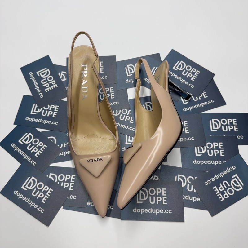 Triangle Logo Slingback Pumps(Female)36-41