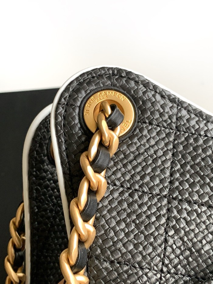 26P Hobo Hip Bag Large Raffia “30x26x14cm” -058 =AS5293