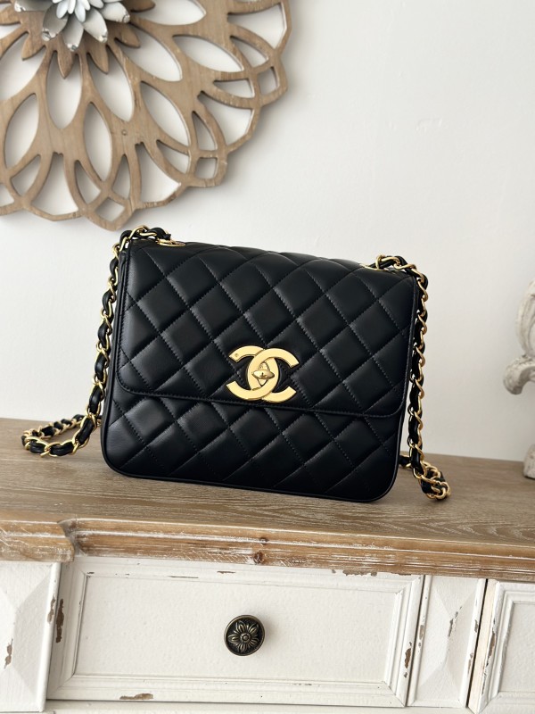 Vintage Classic Flap Medium Lambskin Big CC “25x20x9cm” -039 =A2218