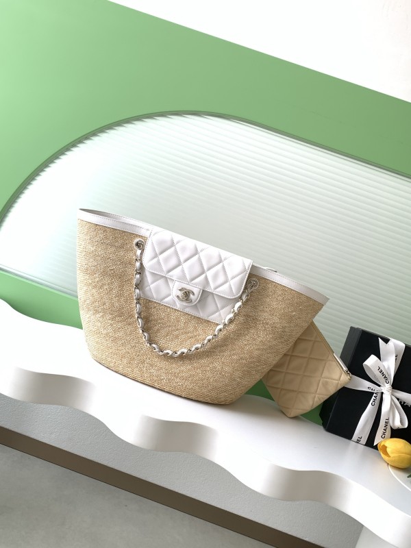 26C Shopping Tote Large Straw Raffia “26x54x18cm” -0011 =AS5952