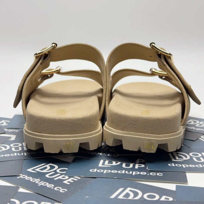 Monolith Suede Double Strap Slides with Buckles (Unisex)35-41