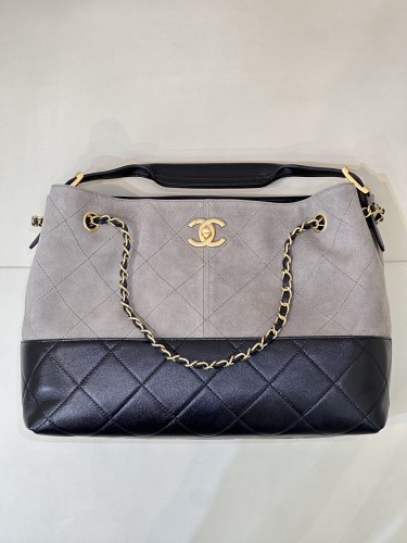 25A Shopping Bag Medium Suede & Lambskin “36x24x12cm” -0521 =AS5634