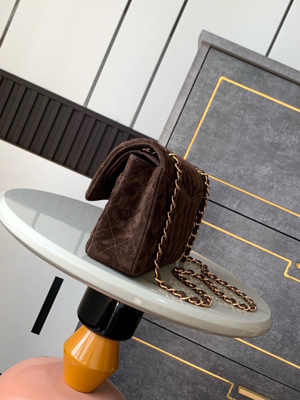 25K Classic Flap Medium Suede “25x15x7cm” -056 =AS1112