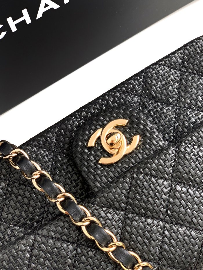 26C Classic Flap Mini Woven Raffia “20x13x7cm” -057 =A69900
