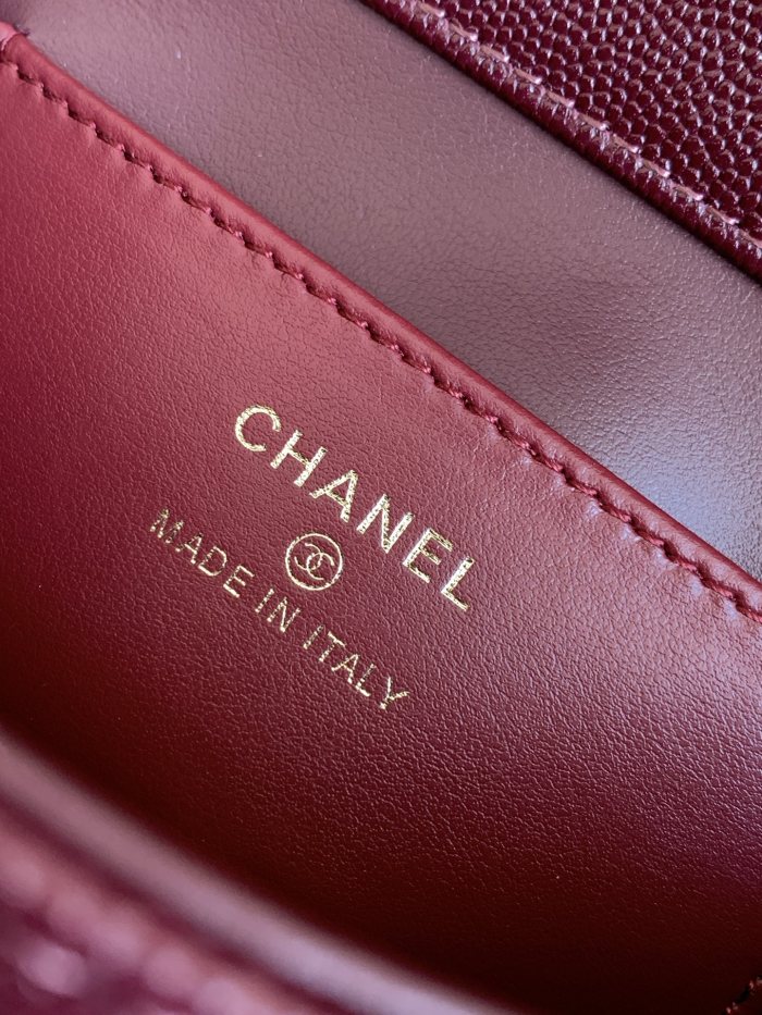 26P Preppy Coco Mini Grained Calfskin “11.5x17x5cm” -055 =AP5068