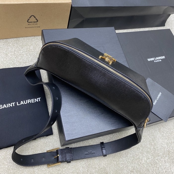 Women Grain De Poudre Monogram Belt Bag  25*14*3.5CM -064=