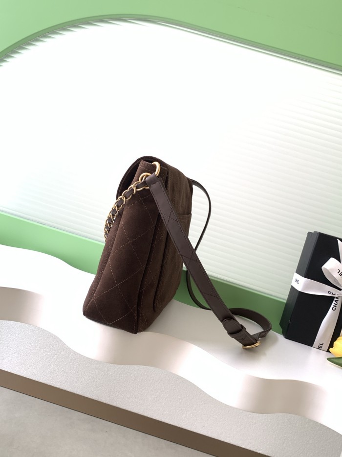 26C Messenger Medium Suede “25x30x7cm” -087 =AS5886