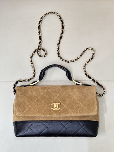 25A Postman Bag Medium Suede & Lambskin “29x18x8cm” -0511 =AS5637