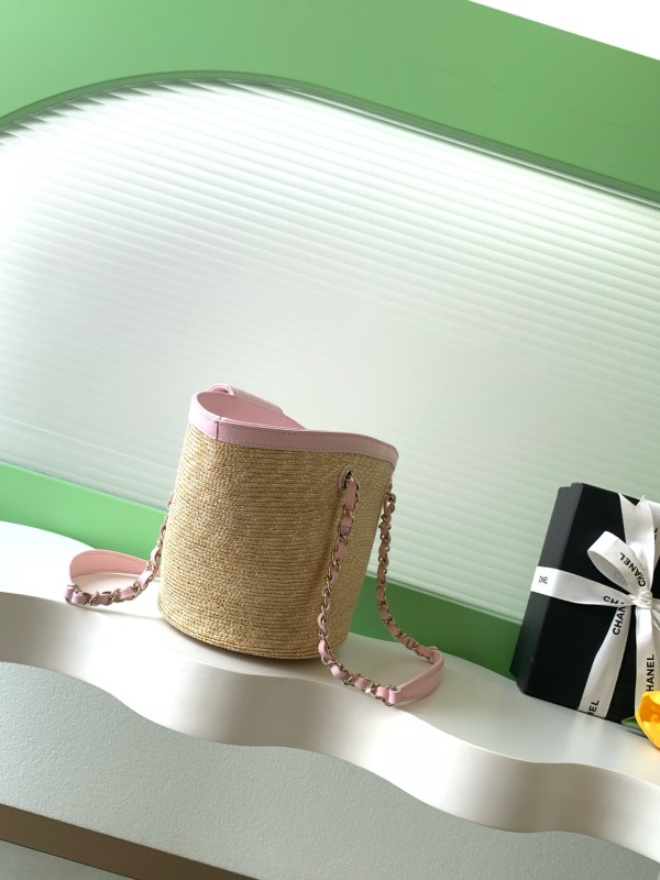 26C Shopping Tote Medium Straw Raffia “18x41x13cm” -009 =AS5951