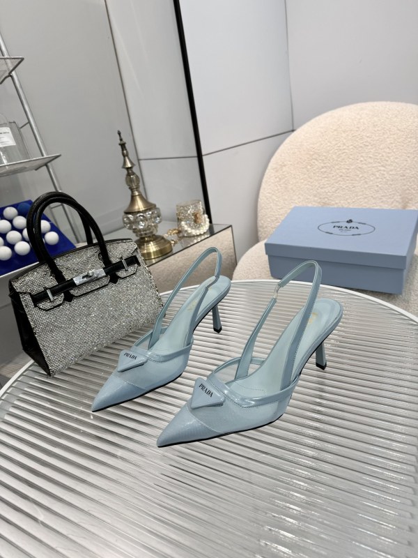 Mesh Fabric Slingback Pumps(Female)36-41=