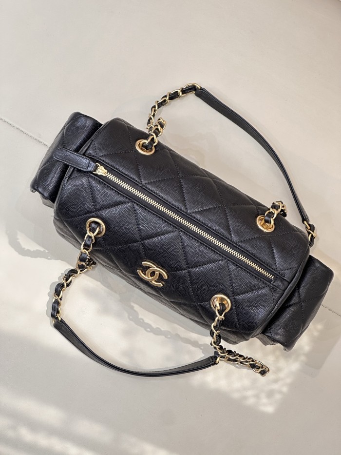 25K Bowling Bag Small Caviar “24x15.5x11.5cm” -0301 =AS5792