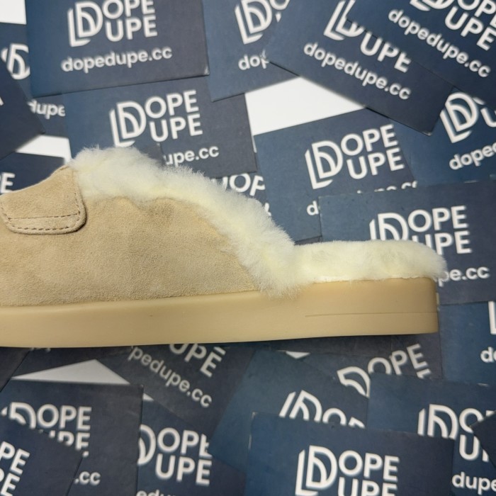 Shearling-Lined Suede Platform Mules(Female)36-41