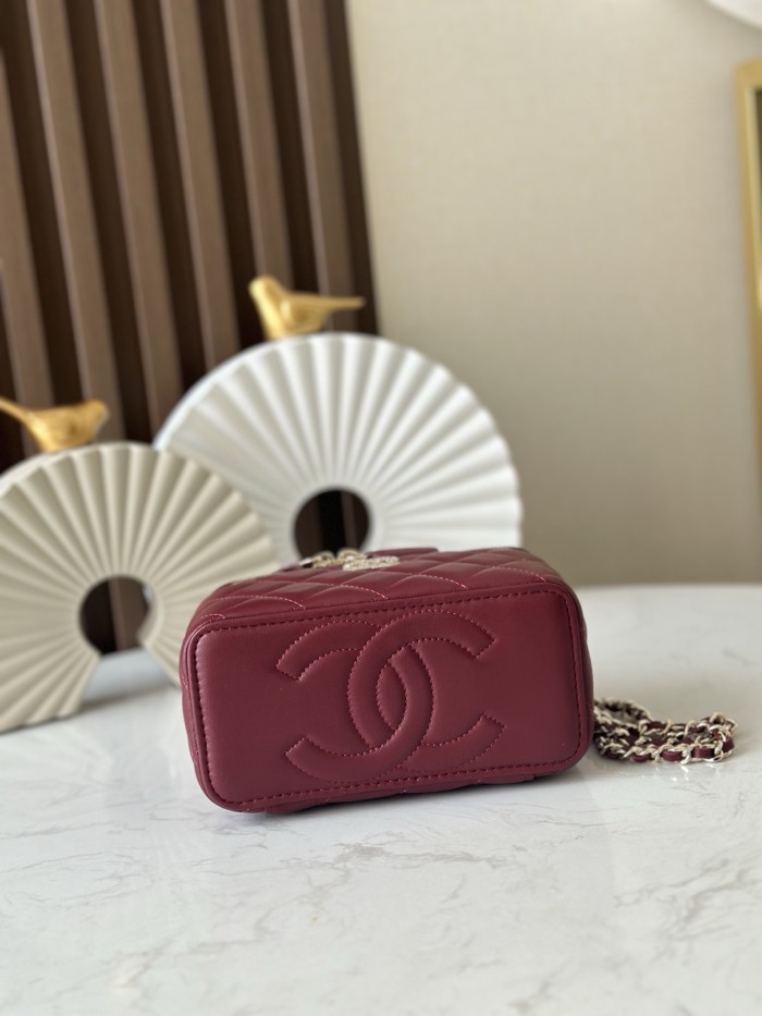 25B Vanity Case Mini Pearl Handle “17x10x8cm” -016 =A66068