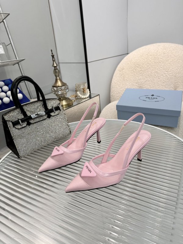 Mesh Fabric Slingback Pumps(Female)36-41=