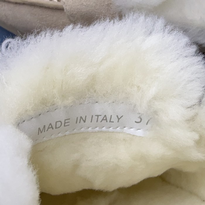 Shearling-Lined Suede Platform Mules(Female)36-41