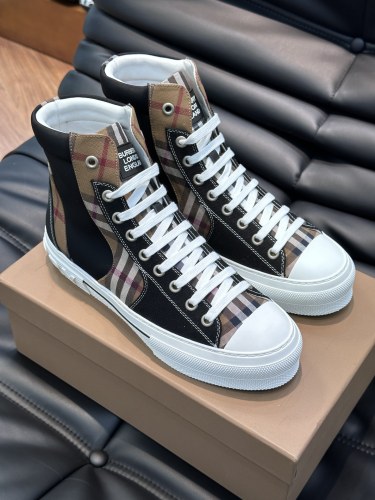 Vintage Check Cotton High Top Sneaker(Male)35-46 -053=