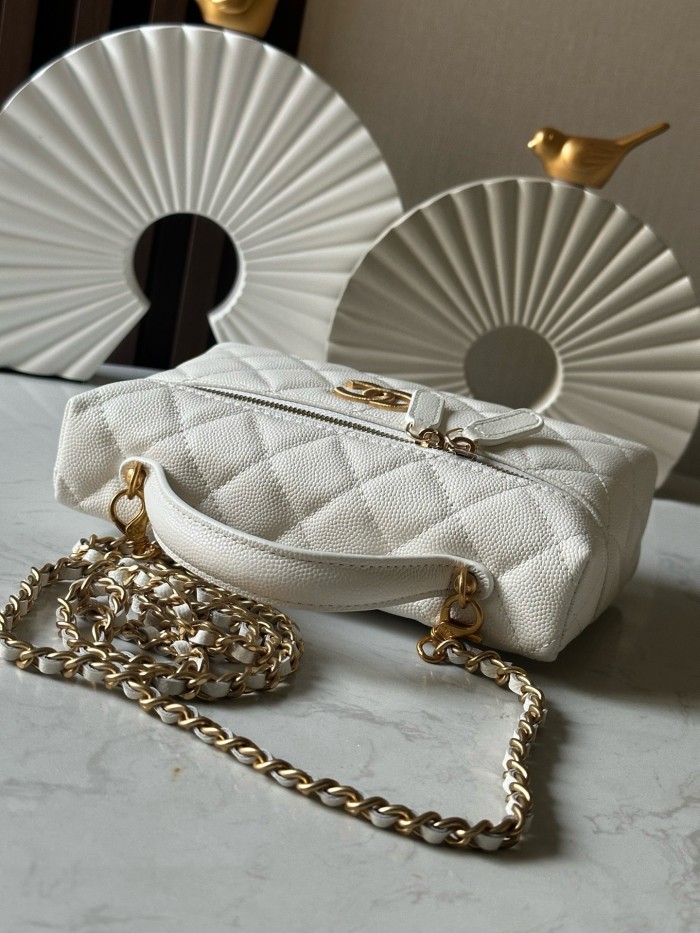 25C Vanity Case Small Caviar “19.5x17x5cm” -006 =66050