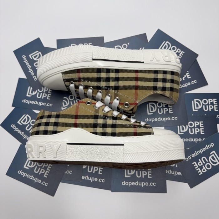 Vintage Check Cotton Low Top Sneaker(Male)35-46 -023