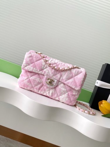 25M Classic Flap Mini Denim Floral “15x24x6.5cm” -007 =AS5454