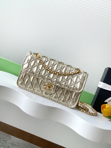 25C Classic Flap Mini Metallic Woven “15x25x8cm” -008 =AS4795
