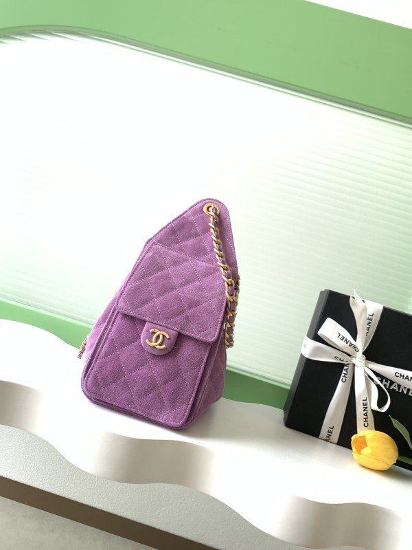 26C Hobo Medium Suede “30x26x14cm” -058 =AS5293