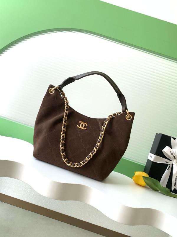 26C Hobo Medium Suede “24x31x10cm” -008 =AS5970