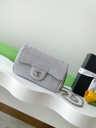 25S Classic Flap Mini Tweed “12.5x20.5x6cm” -009 =AS5279