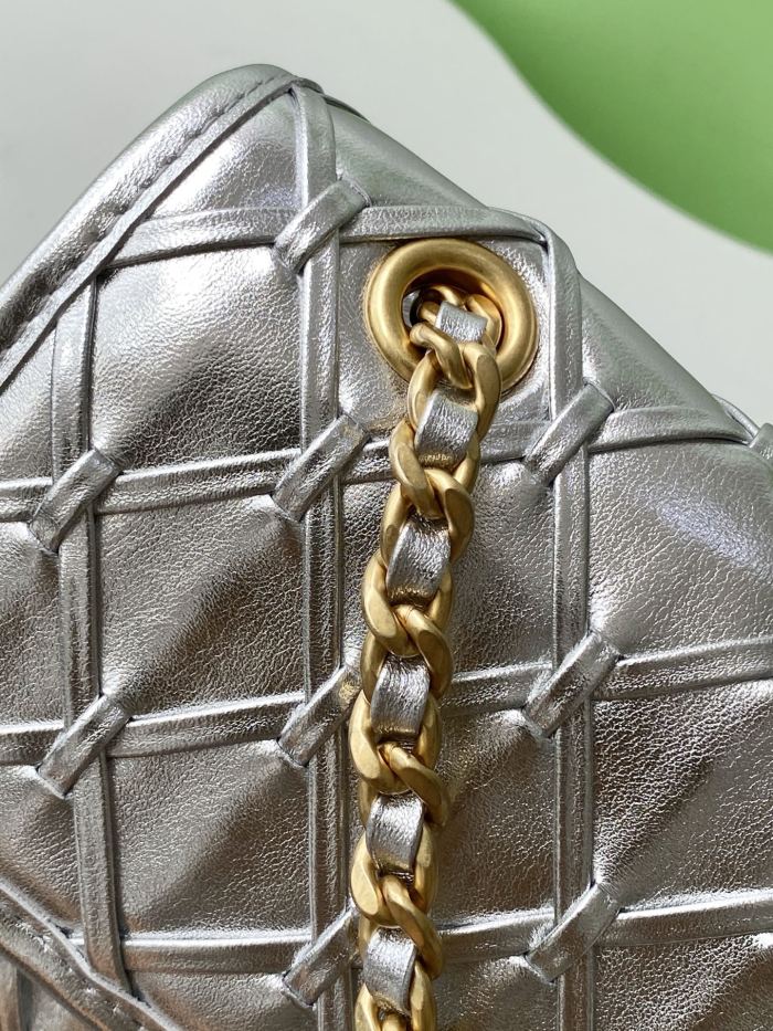 25C Classic Flap Mini Metallic Woven “15x25x8cm” -008 =AS4795