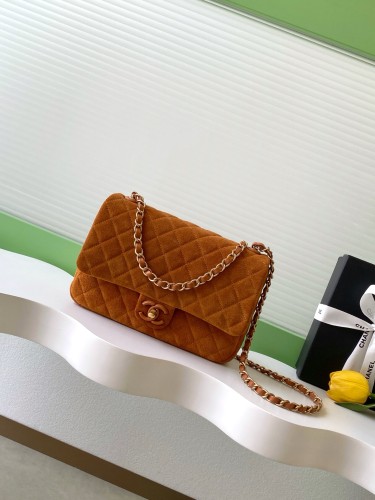 26C Classic Flap Small Suede “17x24x7cm” -007 =AS5991
