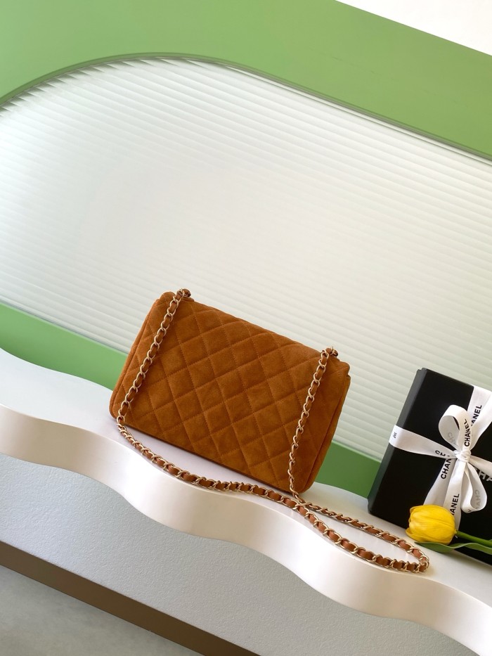 26C Classic Flap Medium Suede “18x26x7cm” -027 =AS5987