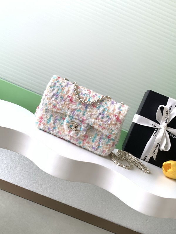 26C Classic Flap Mini Sequin Tweed “14x21x8cm” -088 =AS5957