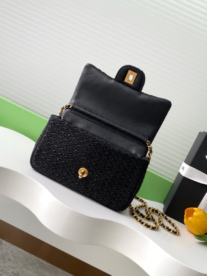 25S Classic Flap Mini Tweed “12.5x20.5x6cm” -009 =AS5279